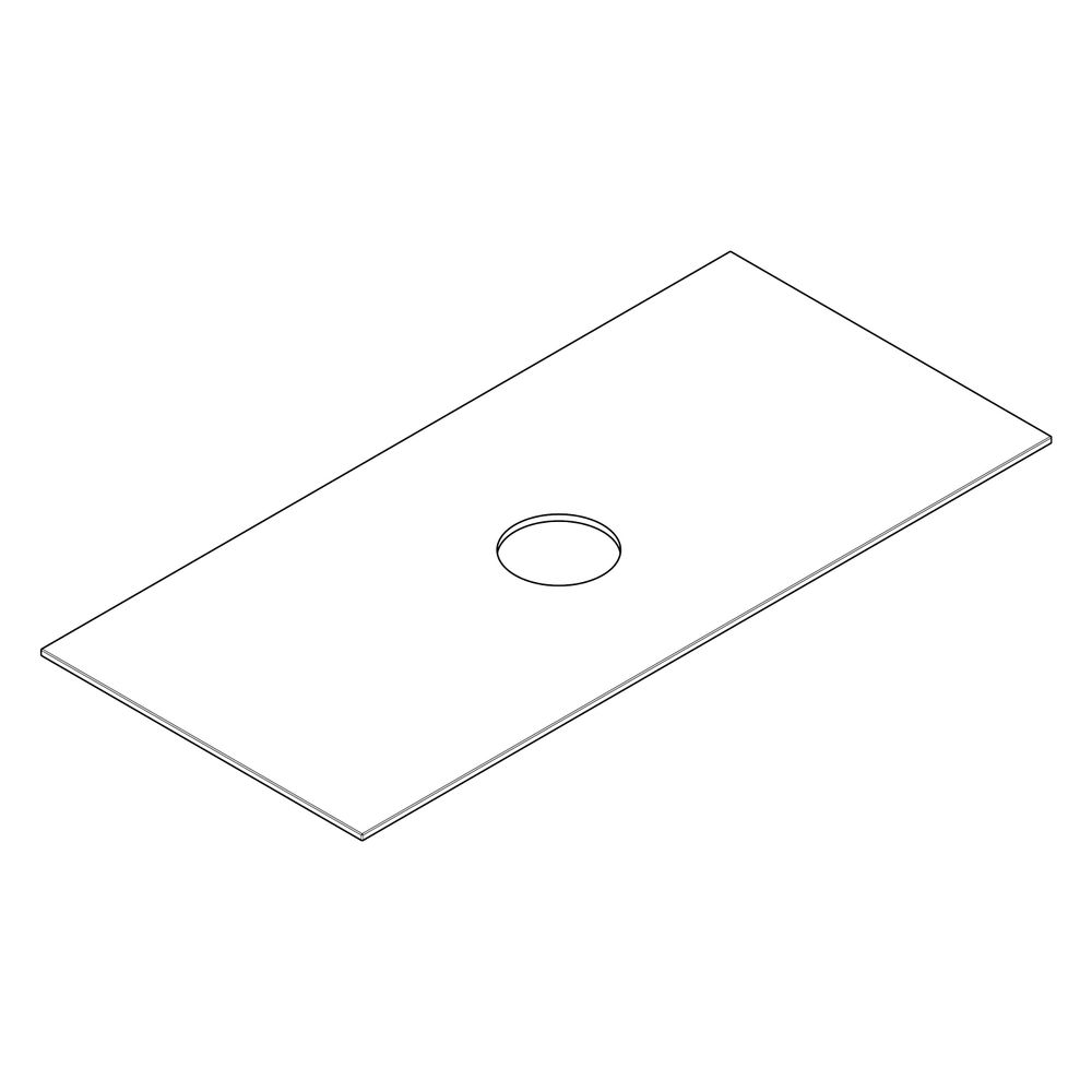 Hansgrohe Xevolos E Konsole 1180x550mm, Auschnitt mittig für Aufsatzwaschtisch ohne... HANSGROHE-54330780 4059625635353 (Abb. 3)