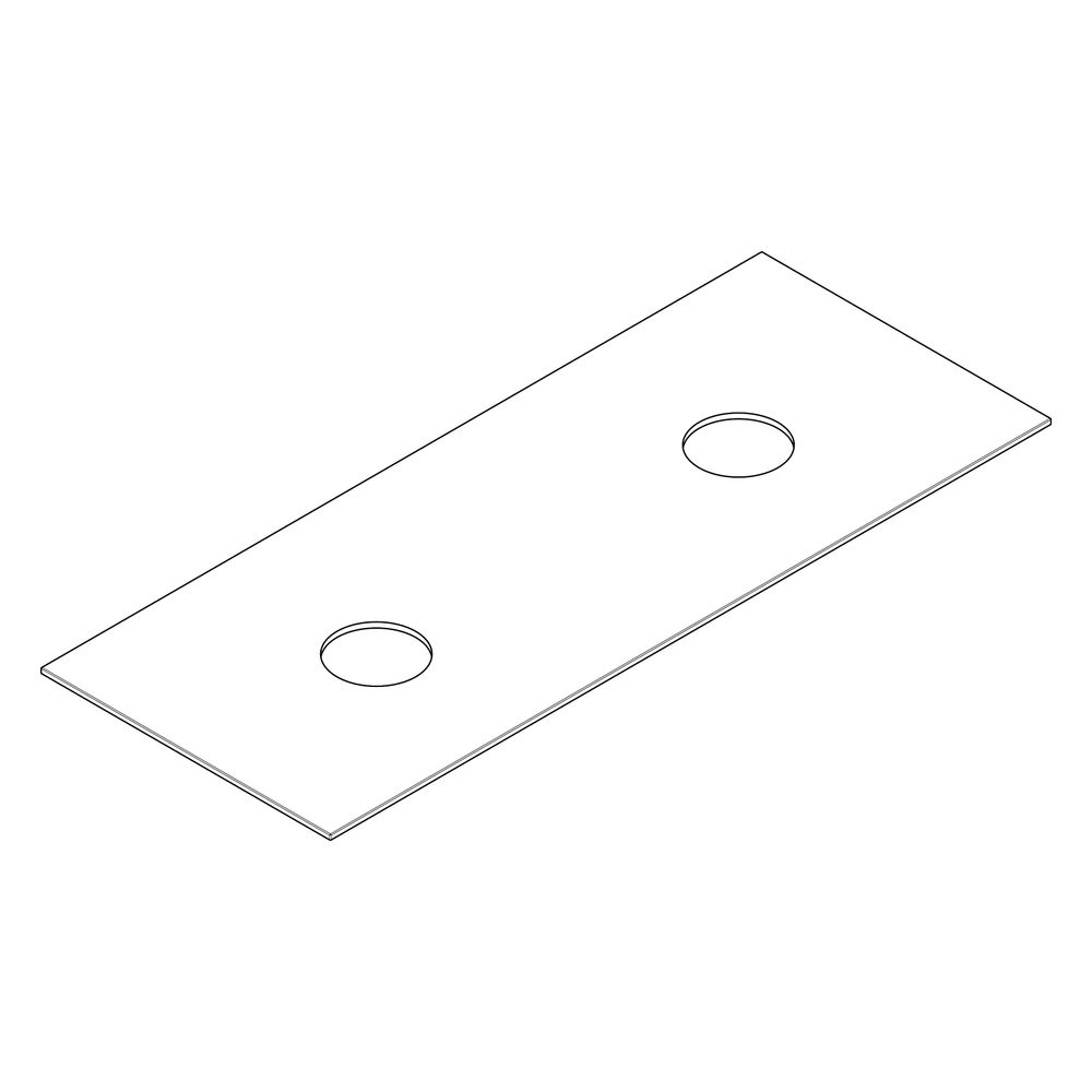 Hansgrohe Xevolos E Konsole 1370x550mm, 2 Ausschnitte für Aufsatzwaschtisch ohne Ha... HANSGROHE-54332700 4059625635377 (Abb. 3)