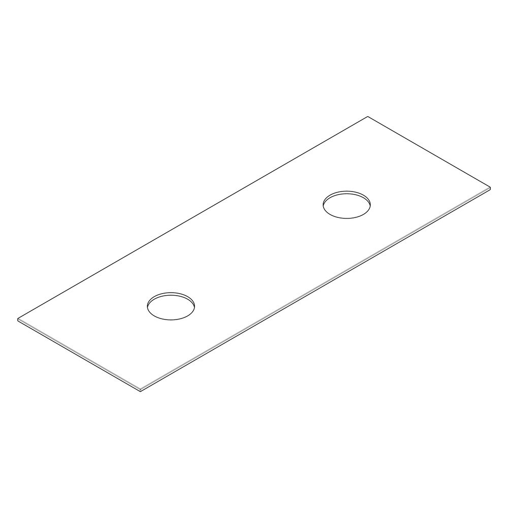 Hansgrohe Xevolos E Konsole 1570x550mm, 2 Ausschnitte für Aufsatzwaschtisch ohne Ha... HANSGROHE-54335780 4059625635476 (Abb. 3)