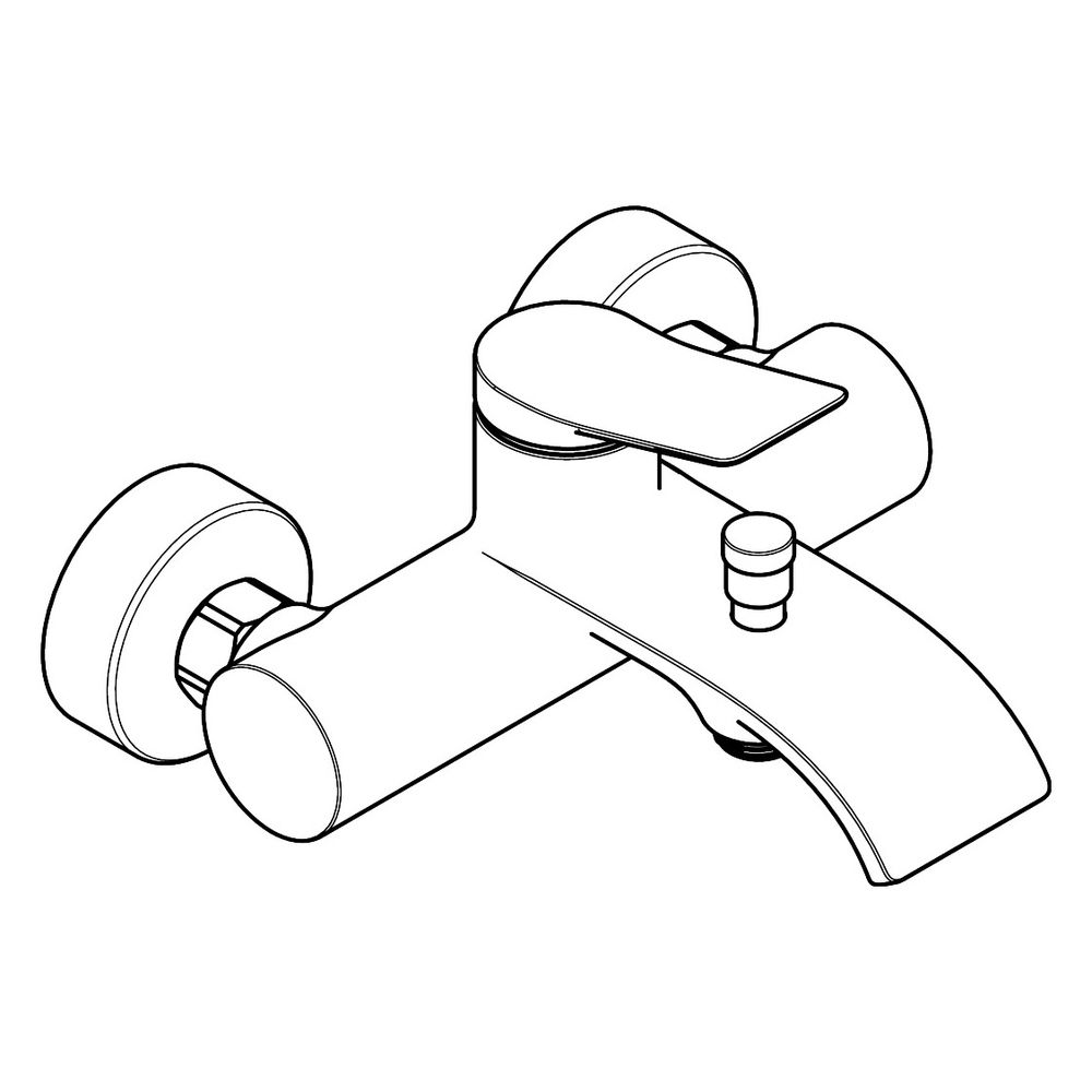 Hansgrohe Vivenis Einhebel-Wannenmischer Original Aufputz, 19,9l/min, Mattweiß... HANSGROHE-75423700 4059625694138 (Abb. 3)