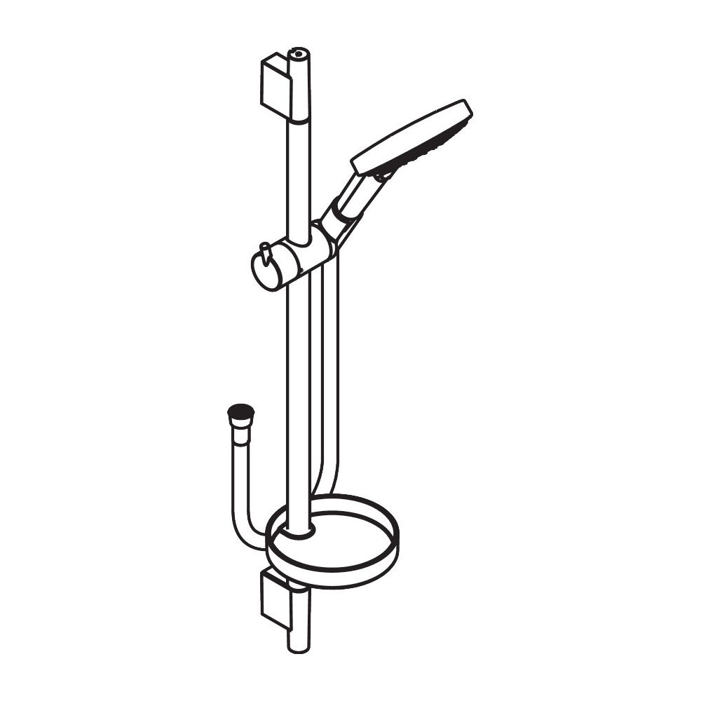 hansgrohe Raindance Select S Brauseset 120mm 3jet PowderRain mit Brausestange 650mm... HANSGROHE-27654000 4059625154908 (Abb. 5)