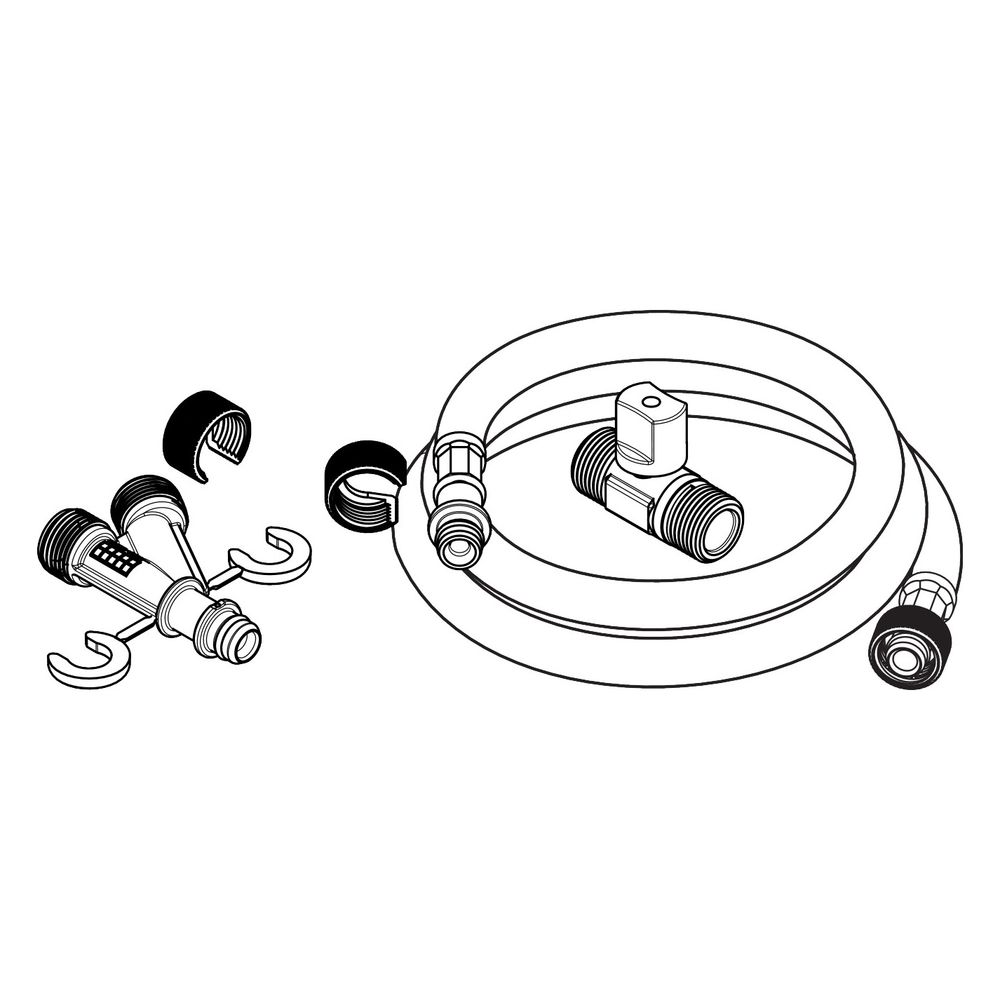 Hansgrohe Schlauchanschluss EluPura, G 3/8", 195mm, inkl. Y-Stück... HANSGROHE-60308000 4059625611173 (Abb. 3)
