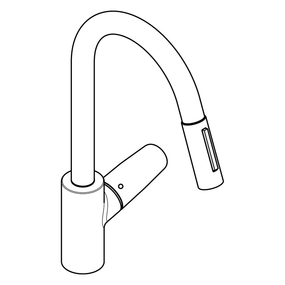 hansgrohe Focus M41 Einhebel-Küchenmischer 240mm 10l/min 2jet, Chrom, Ausziehbrause... HANSGROHE-31815000 4011097718187 (Abb. 4)
