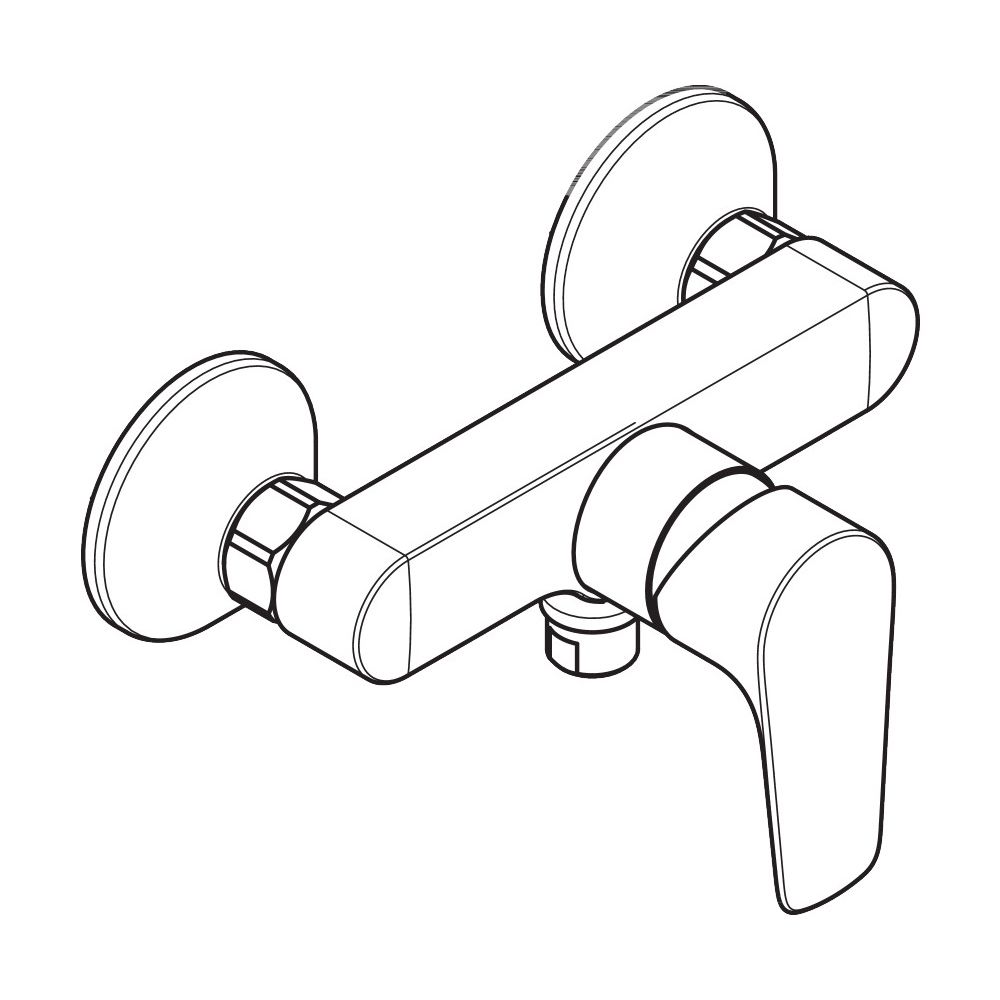 hansgrohe Talis E Einhebel-Brausemischer Aufputz 22l/min, Chrom... HANSGROHE-71760000 4011097770918 (Abb. 4)