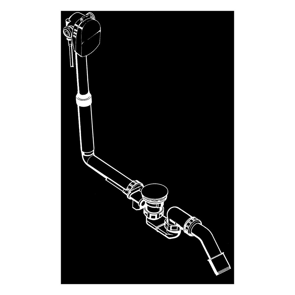 Hansgrohe Exafill Komplettset Wanneneinlauf, Ablauf-, Überlaufgarnitur für Normalwa... HANSGROHE-58123000 4011097363363 (Abb. 4)