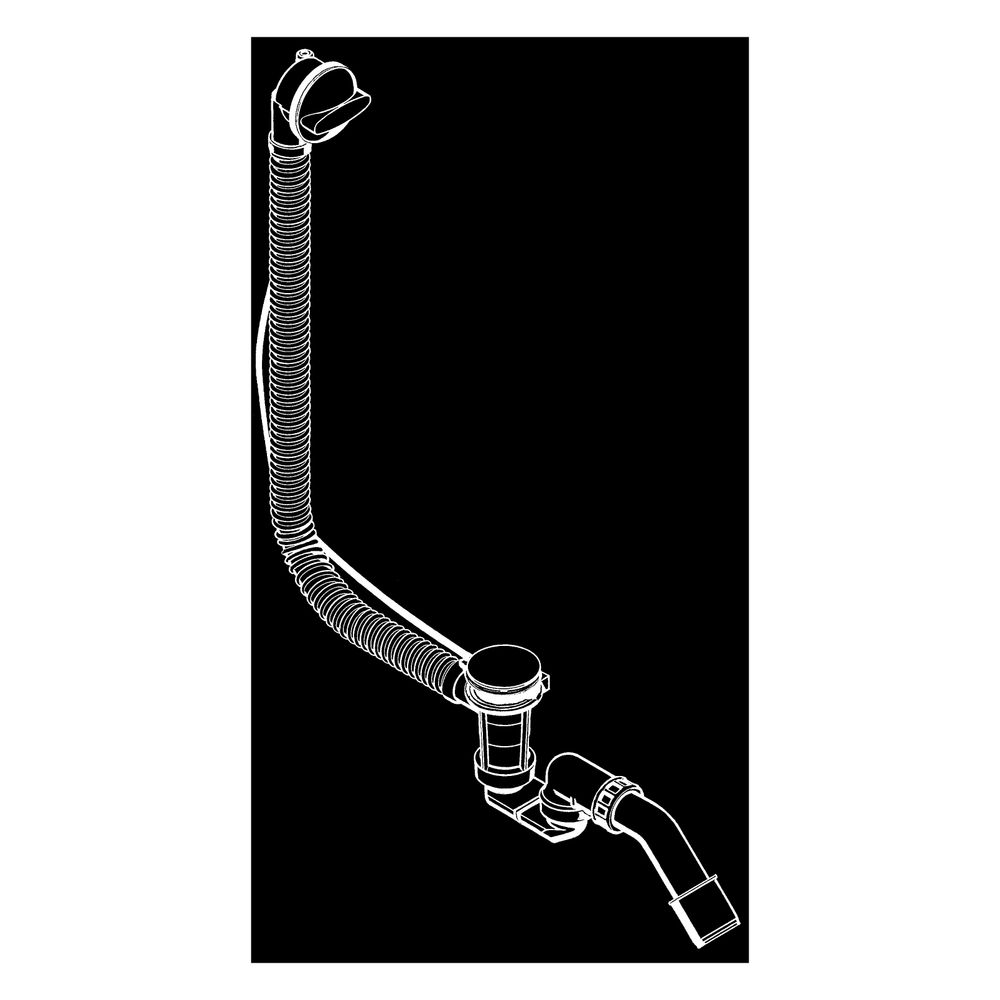 Hansgrohe Flexaplus Ab- und Überlaufgarnitur Komplettset Chrom flexibler Überlaufsc... HANSGROHE-58143000 4011097232874 (Abb. 4)