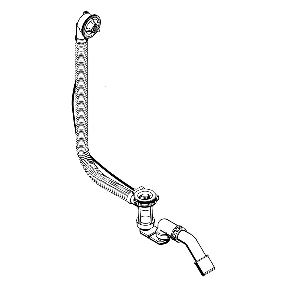 hansgrohe Flexaplus Wannen Ablaufgarnitur und Überlaufgarnitur Grundset mit flexibl... HANSGROHE-58140180 4011097233543 (Abb. 4)
