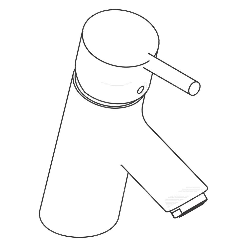 hansgrohe Talis S Einhebel-Waschtischmischer 70mm, Chrom für Niederdruck/offene War... HANSGROHE-32032000 4011097399287 (Abb. 4)
