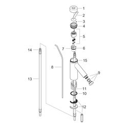 Hansgrohe AXOR Starck Classic Einhebel-Waschtischmischer 70mm, 5l/min, Zugstangen-A... HANSGROHE-10010000 4011097177847 (Abb. 1)