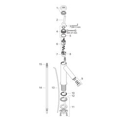 Hansgrohe AXOR Starck Einhebel-Waschtischmischer 70mm, 5l/min, Pin-Griff für Handwa... HANSGROHE-10116000 4011097436722 (Abb. 1)