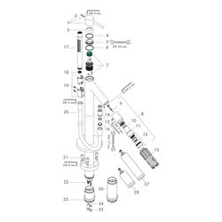 Hansgrohe AXOR Starck Einhebel-Wannenmischer bodenstehend, 18l/min, Pin-Griff, Brus... HANSGROHE-10456340 4011097814575 (Abb. 1)