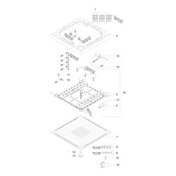 Hansgrohe AXOR ShowerSolutions ShowerHeaven, 33,3l/min, 970x970mm, 3jet, Beleuchtun... HANSGROHE-10623800 4011097585765 (Abb. 1)