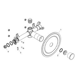 Hansgrohe AXOR ShowerSolutions Grundkörper für Schwalleinlauf 240x120mm Unterputz, ... HANSGROHE-10941180 4011097678535 (Abb. 1)
