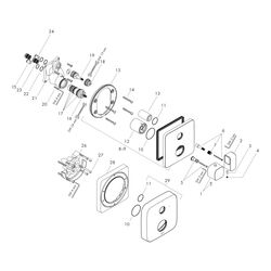 Hansgrohe AXOR Urquiola Thermostat Unterputz, 29l/min, Ab- und Umstellventil, Chrom... HANSGROHE-11733000 4011097597560 (Abb. 1)
