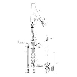 Hansgrohe AXOR Starck Organic Elektronik-Waschtischmischer, 5l/min, Temperaturvorei... HANSGROHE-12172000 4011097760780 (Abb. 1)