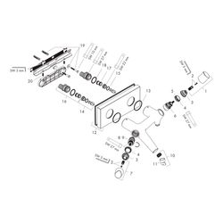 Hansgrohe AXOR Starck Organic Wannenthermostat Aufputz, 21l/min, Chrom... HANSGROHE-12410000 4011097704654 (Abb. 1)