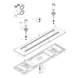 Hansgrohe AXOR ShowerSolutions ShowerHeaven, 21l/min, 1200x300mm, 4jet, Lichtmodul ... HANSGROHE-12427140 4059625584347 (Abb. 1)
