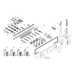 Hansgrohe AXOR ShowerComposition Thermostatmodul 540x110mm, Unterputz für 3 Verbrau... HANSGROHE-12572670 4059625489208 (Abb. 1)