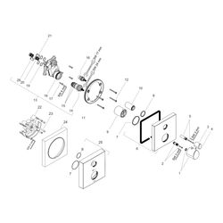 Hansgrohe AXOR Starck Organic Thermostat Unterputz, 25l/min, Absperrventil, Chrom... HANSGROHE-12715000 4011097702360 (Abb. 1)