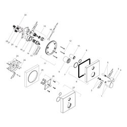 Hansgrohe AXOR Starck Organic Thermostat Unterputz, 29l/min, Ab- und Umstellventil,... HANSGROHE-12716000 4011097702377 (Abb. 1)