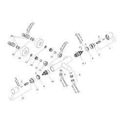 hansgrohe Ecostat Comfort Wannenthermostat Care Aufputz mit extra langen Griffen, C... HANSGROHE-13115000 4011097678849 (Abb. 1)