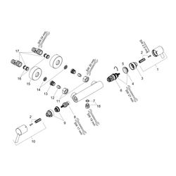 hansgrohe Ecostat Comfort Brausethermostat Care Aufputz mit extra langen Griffen, C... HANSGROHE-13117000 4011097678863 (Abb. 1)