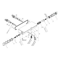 hansgrohe Ecostat Select Wannenthermostat Aufputz DN 15, Chrom... HANSGROHE-13141000 4011097661308 (Abb. 1)