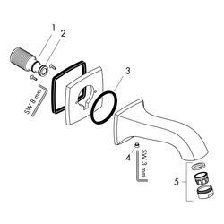 hansgrohe Metropol Classic Wanneneinlauf DN 20, Chrom... HANSGROHE-13425000 4011097801896 (Abb. 1)
