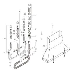 hansgrohe Grundkörper 4-Loch Wannenarmatur für Wannenrandmontage mit Secuflexbox... HANSGROHE-13444180 4011097140841 (Abb. 1)