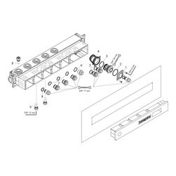 hansgrohe RainSelect Grundkörper für 3 Verbraucher... HANSGROHE-15311180 4059625034057 (Abb. 1)