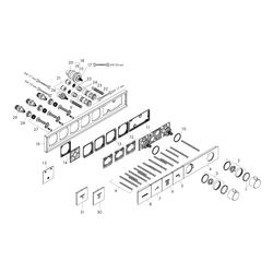 hansgrohe RainSelect Thermostat Unterputz für 3 Verbraucher, Schwarz/Chrom gebürste... HANSGROHE-15381340 4059625489123 (Abb. 1)