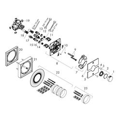 hansgrohe Shower Select Comfort E Thermostat Unterputz Mattweiß für 2 Verbraucher 2... HANSGROHE-15572670 4059625465592 (Abb. 1)
