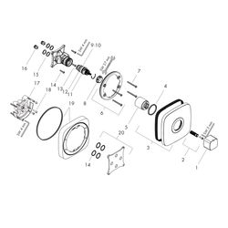 hansgrohe Ecostat E Thermostat Unterputz, Chrom... HANSGROHE-15705000 4011097741727 (Abb. 1)