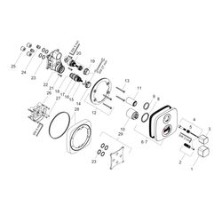 hansgrohe Ecostat E Thermostat Unterputz für 2 Verbraucher, Chrom... HANSGROHE-15708000 4011097741697 (Abb. 1)