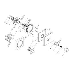 hansgrohe Shower Select Glas Thermostat HighFlow Unterputz, Weiß/Chrom... HANSGROHE-15734400 4011097777528 (Abb. 1)