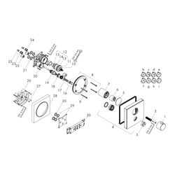 hansgrohe Shower Select Glas Thermostat HighFlow Unterputz Weiß/Chrom für 1 Verbrau... HANSGROHE-15735400 4011097777511 (Abb. 1)