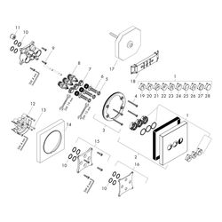 hansgrohe Shower Select Ventil Unterputz Chrom für 3 Verbraucher... HANSGROHE-15764000 4011097719832 (Abb. 1)