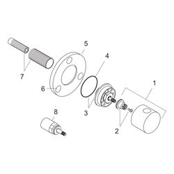 hansgrohe Abstellventil und Umstellventil S Trio/ Quattro Unterputz, Chrom... HANSGROHE-15932000 4011097487984 (Abb. 1)