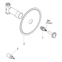 hansgrohe Grundkörper 52l/min für Abstellventil Unterputz Spindel DN 15... HANSGROHE-15973180 4011097345215 (Abb. 1)