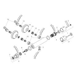 Hansgrohe AXOR Montreux Brausethermostat Aufputz, 16l/min, Kreuzgriff, Brushed Nick... HANSGROHE-16261820 4011097518237 (Abb. 1)