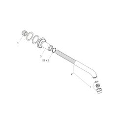 Hansgrohe AXOR Montreux Wanneneinlauf, 20l/min, Brushed Nickel... HANSGROHE-16541820 4011097515526 (Abb. 1)