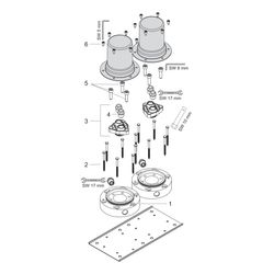 Hansgrohe AXOR Montreux Grundkörper für 2-Griff Wannenarmatur bodenstehend, DN 15... HANSGROHE-16549180 4011097527062 (Abb. 1)