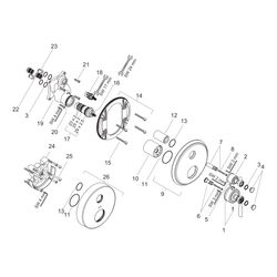 Hansgrohe AXOR Montreux Thermostat Unterputz, 25l/min, Hebelgriff, Absperrventil, C... HANSGROHE-16801000 4011097784861 (Abb. 1)