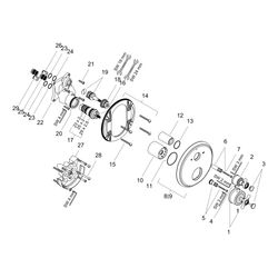 Hansgrohe AXOR Montreux Thermostat Unterputz, 29l/min, Kreuzgriff, Ab- und Umstellv... HANSGROHE-16820820 4011097515809 (Abb. 1)