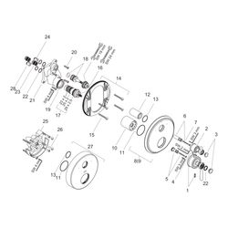 Hansgrohe AXOR Montreux Thermostat Unterputz, 29l/min, Hebelgriff, Ab- und Umstellv... HANSGROHE-16821820 4011097808307 (Abb. 1)