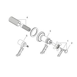 Hansgrohe AXOR Montreux Absperrventil Unterputz, Kreuzgriff, DN 15/DN 20, Chrom... HANSGROHE-16871000 4011097509518 (Abb. 1)