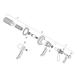 Hansgrohe AXOR Montreux Absperrventil Unterputz, Hebelgriff, DN 15/DN 20, Brushed N... HANSGROHE-16872820 4011097808277 (Abb. 1)