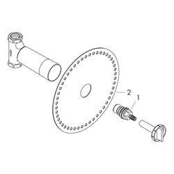 Hansgrohe AXOR Grundkörper 130l/min für Absperrventil Unterputz Spindel, DN 20, 60-... HANSGROHE-16970180 4059625032404 (Abb. 1)