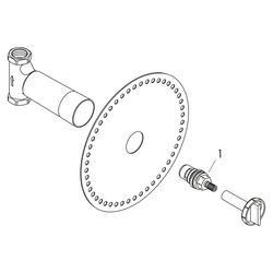 Hansgrohe AXOR Grundkörper 40l/min für Absperrventil Unterputz Keramik, DN 15, 60-8... HANSGROHE-16974180 4059625032398 (Abb. 1)