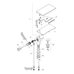 Hansgrohe AXOR Massaud Einhebel-Waschtischmischer 110mm, 4l/min, Ablaufgarnitur, Ch... HANSGROHE-18010000 4011097519876 (Abb. 1)